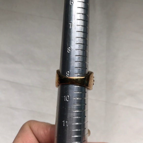 14k Gold plated sterling silver amethyst ring - Picture 8 of 8